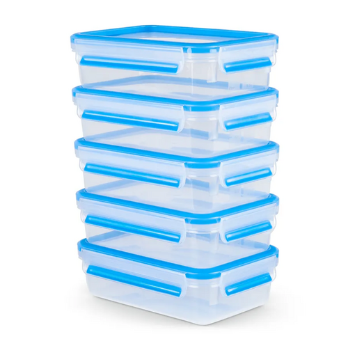 MasterSeal Mealprep Set 5 x 0,8 l Matlåda 