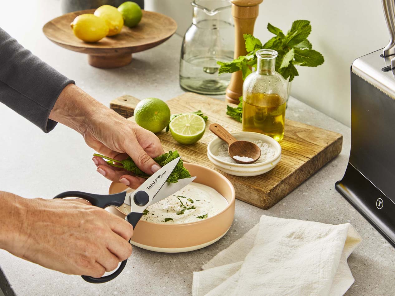 Rostfri premium sax med smart förvaring i knivblocket