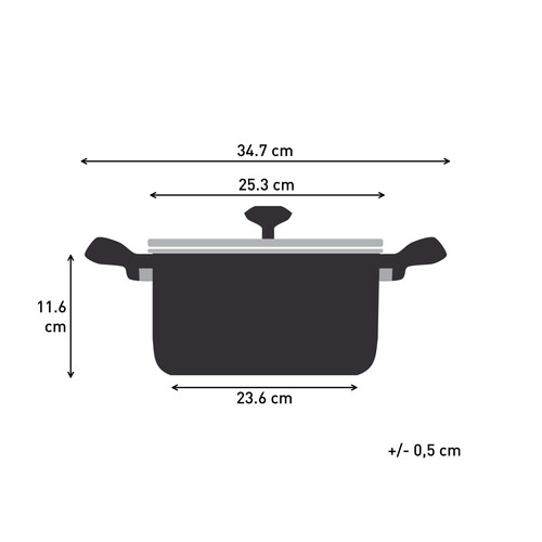 Nordica Ång-kastrull 24 cm / 4,8 l med ånginsats och lock 