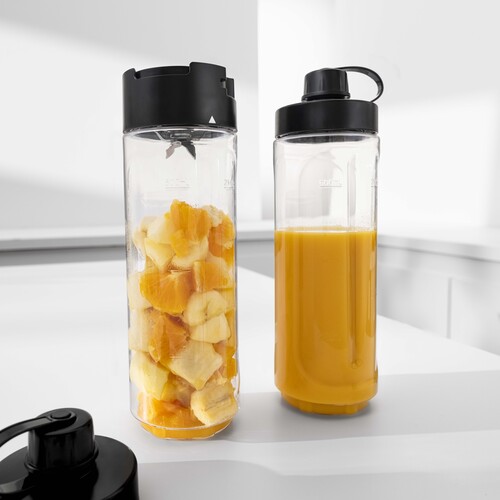 KitchenMinis smoothie-To-Go blender ,2 behållare, 300 W, svart 