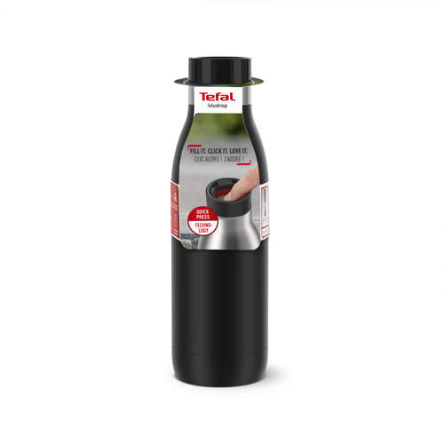 Bludrop Basic Vattenflaska i rostfritt stål 0,5L Svart 