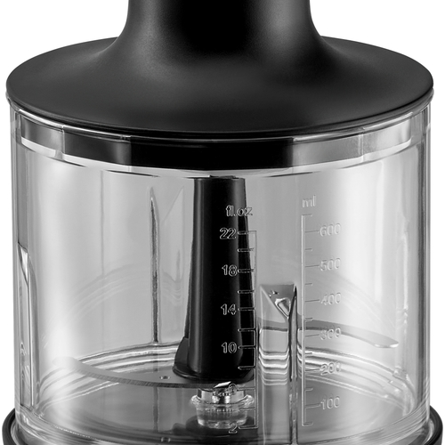 Kult X stavmixer, Set med 4 tillbehör 600 W, svart/rostfritt stål 