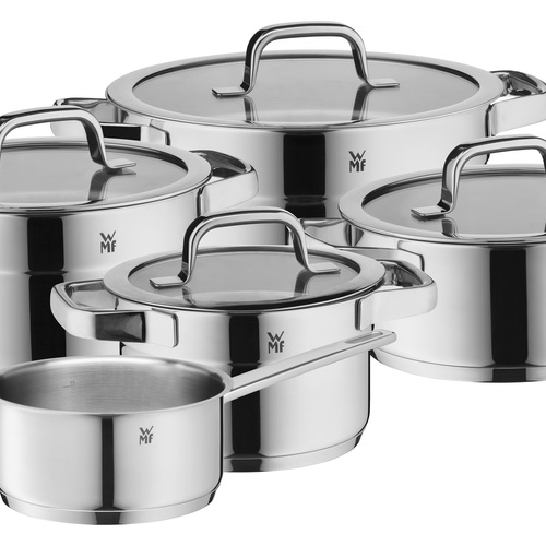 Compact Cuisine grytset 5 st m. Lock (24/20/20/16/16cm) 18/10 stål 