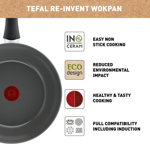Reinvent Wokpanna 28 cm Grå 