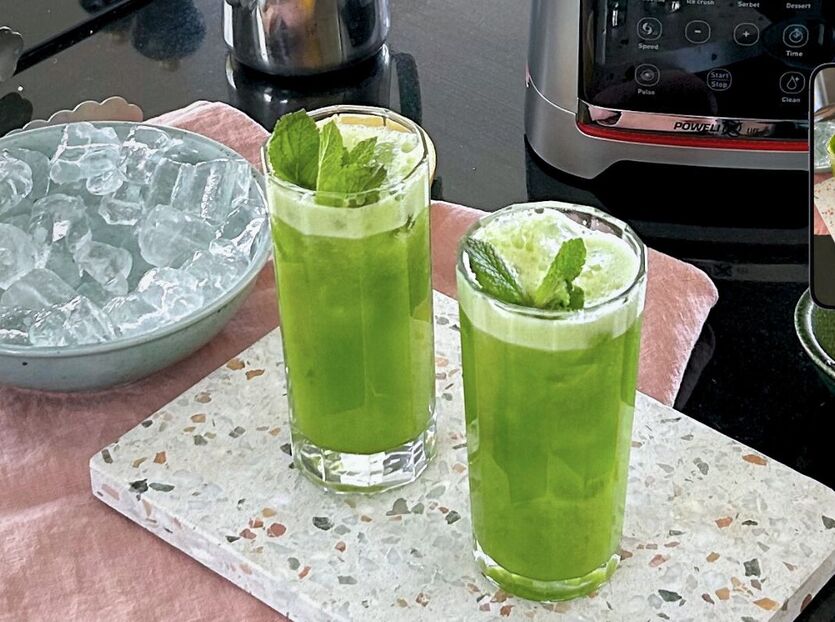 Lemonad med gurka och mynta