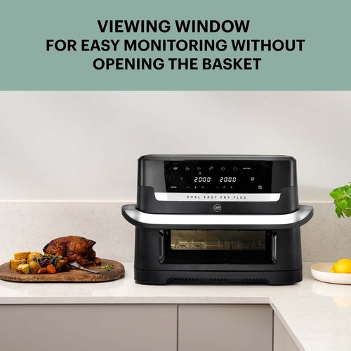 Flex Dual Easy Fry 9L Svart – Air fryer