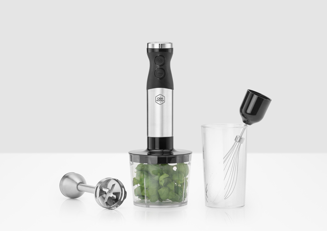 Stavmixer med tillbehör