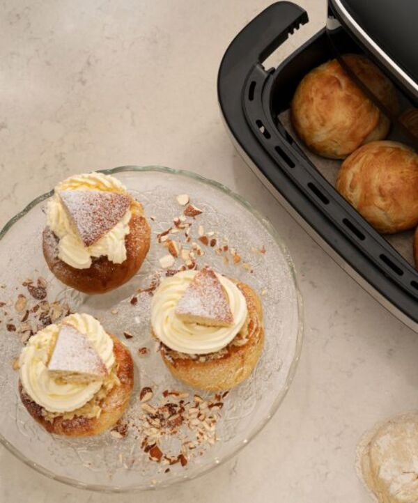 Klassiska semlor i air fryer - Recept