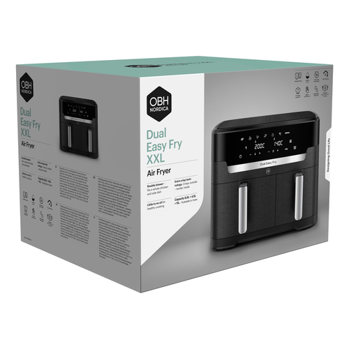 XXL Dual Easy Fry 11 L Svart - Air fryer