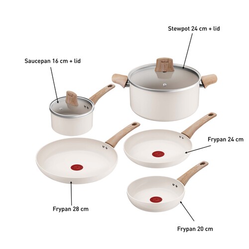 Cera Bright ON Ceramic stekpanne och grytset – 5 delar