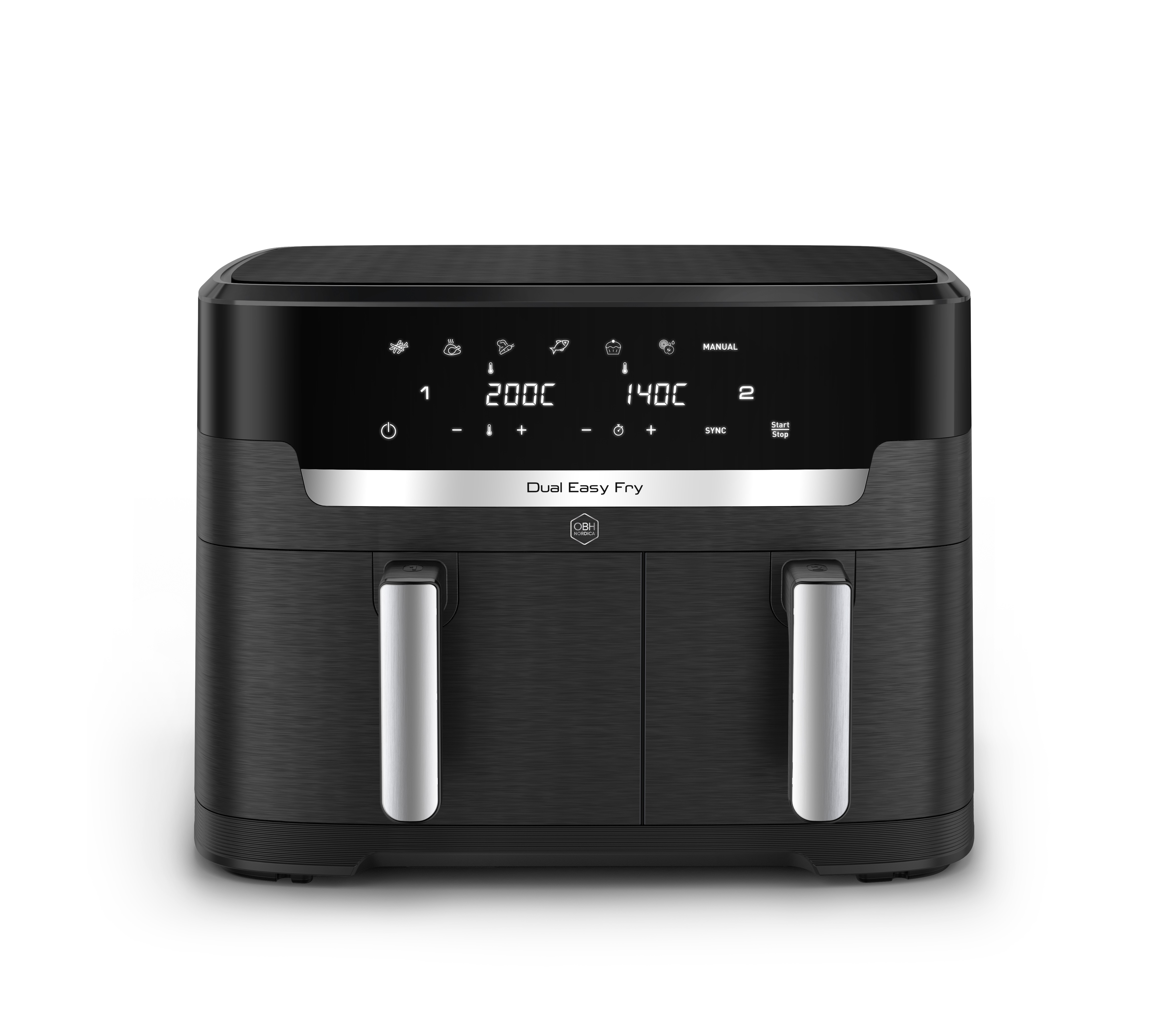 OBH Nordica XXL Dual Easy Fry 11 L Svart - Air fryer AG9428S0
