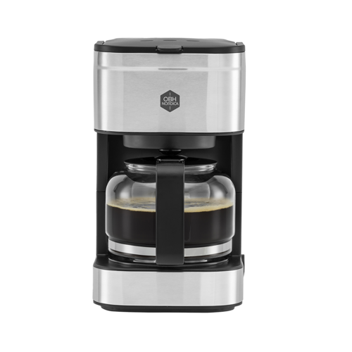 Coffee Prio Liten Kaffebryggare Svart/Silver 6 koppar 