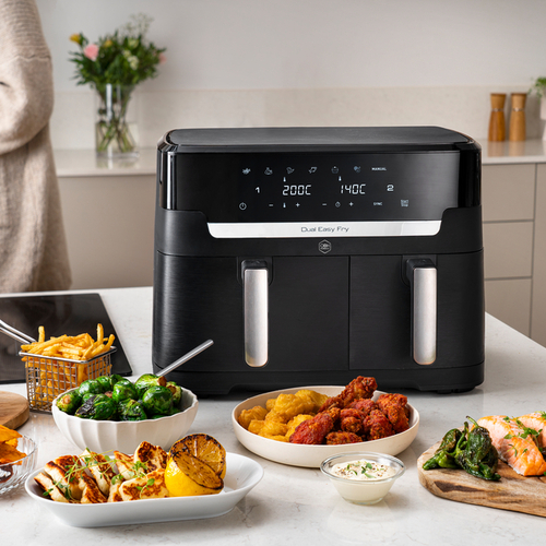 XXL Dual Easy Fry 11 L Svart - Air fryer