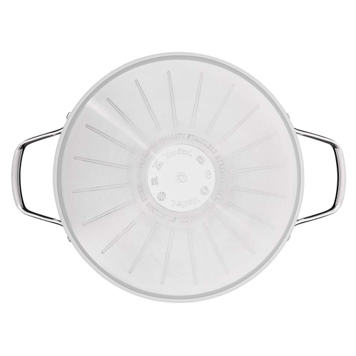 XL Gryta 26 cm/7,7 L med lock, Rostfritt stål Obelagd, Emotion Plus SS 