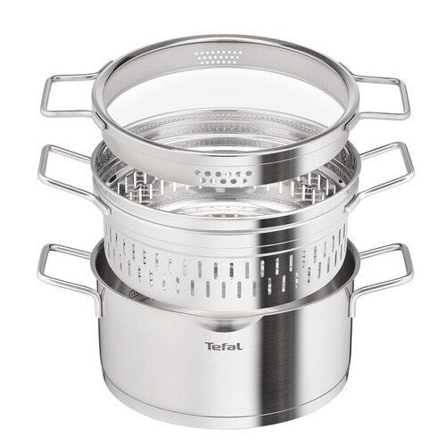Nordica Ång-kastrull 24 cm / 4,8 l med ånginsats och lock 