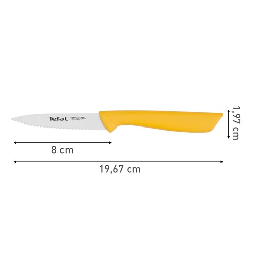 ColorFood tandad skalkniv 8 cm, Gul