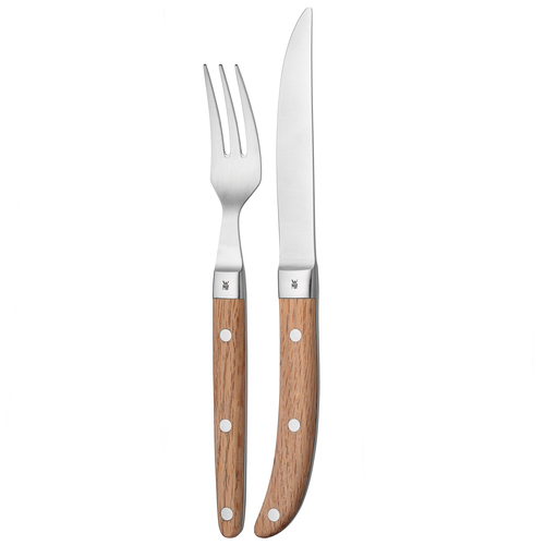 Ranch grillbestick set- 12 st, i ekträ, Rostfritt stål Cromargan® 