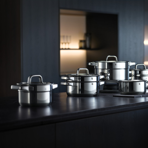 Compact Cuisine grytset 5 st m. Lock (24/20/20/16/16cm) 18/10 stål 