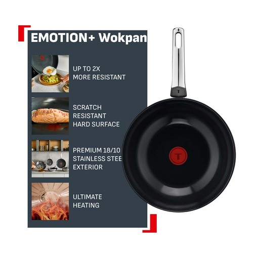 Emotion Plus SS Ceramic wokpanna 28 cm