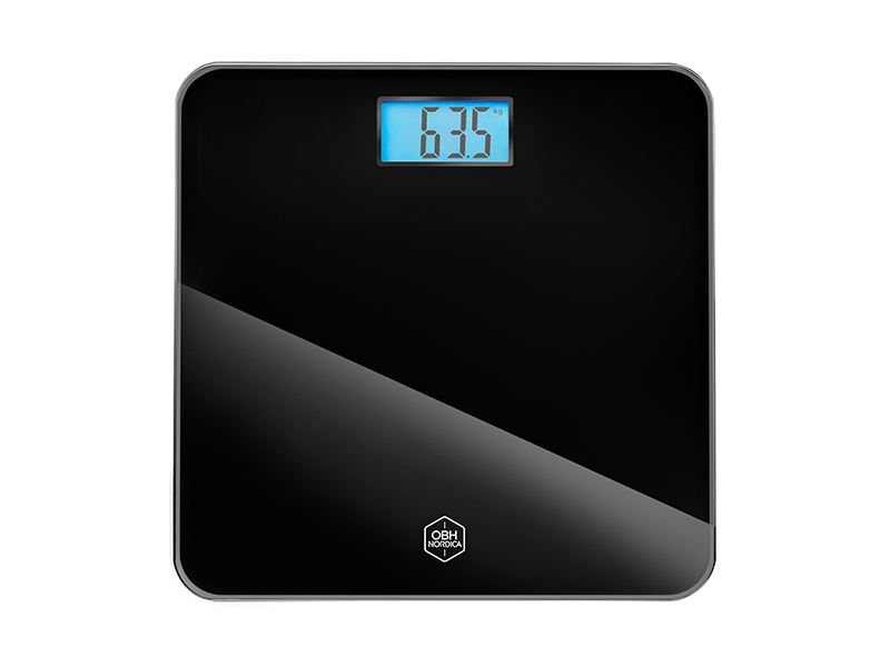 OBH NORDICA Classic Light Personvåg Svart Stor LCD Display EN1504N0