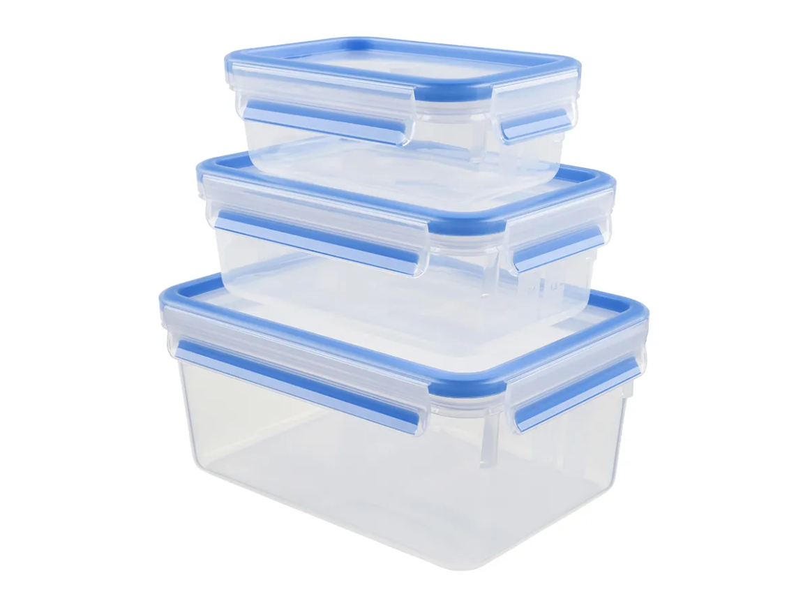 TEFAL MasterSeal FRESH box 3-delars 0,55/1,0/2,3 l Matlådor i plast K3028912