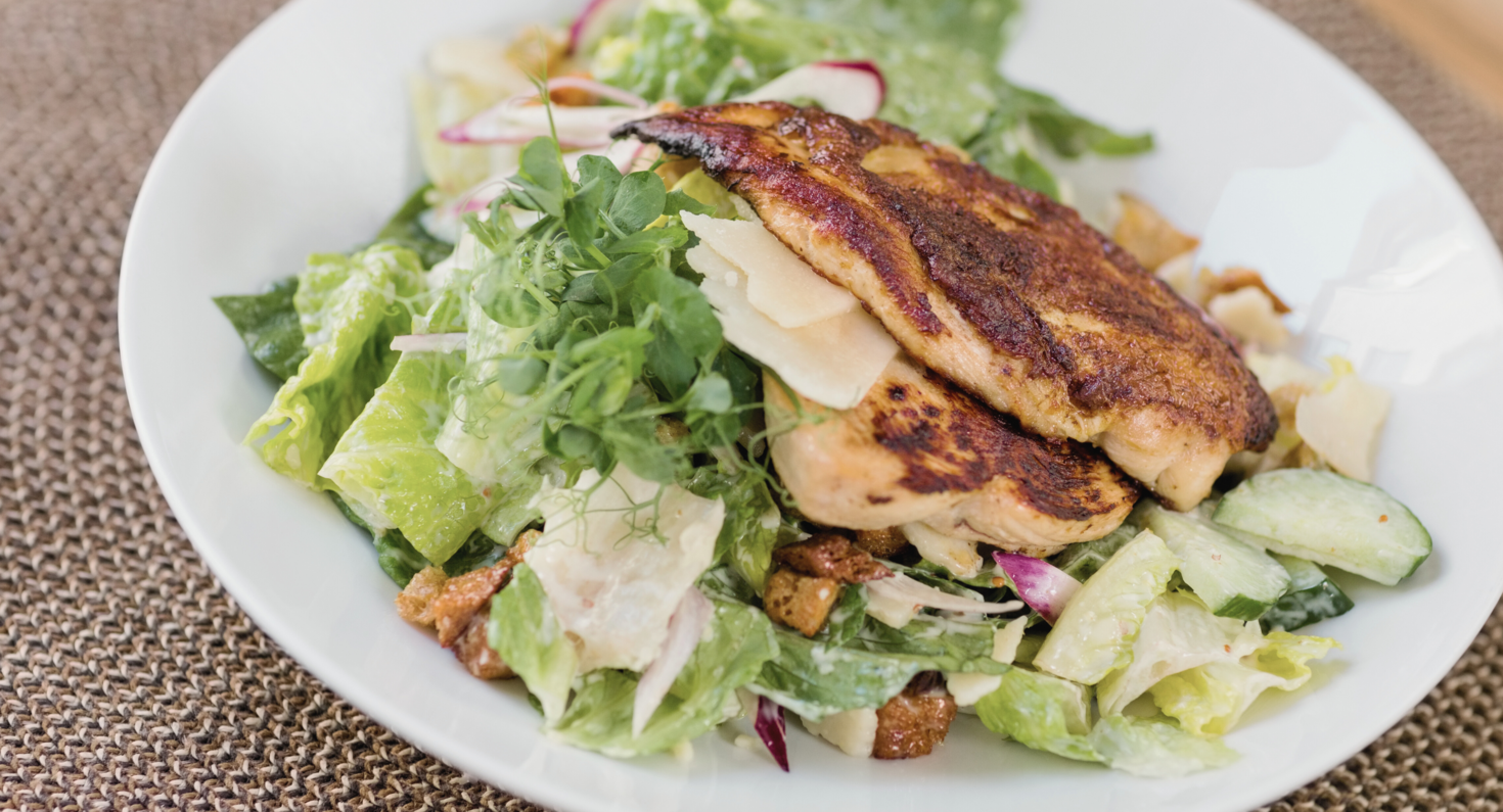 Ceasarsallad med grillad kyckling