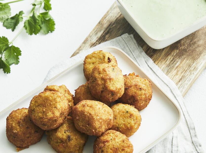 Glutenfri falafel av röda linser