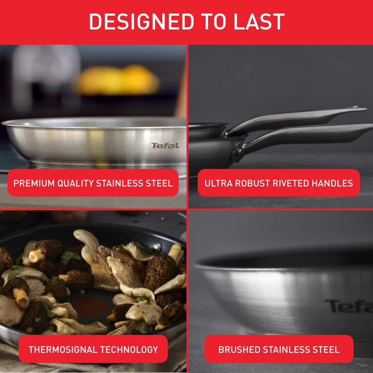 Tefal stekpannor i rostfritt stål: kvalitet och hållbarhet för mångsidig matlagning
