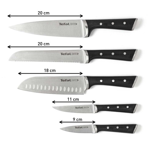 Ice Force Set Kökskniv Träblock + 5 knivar 