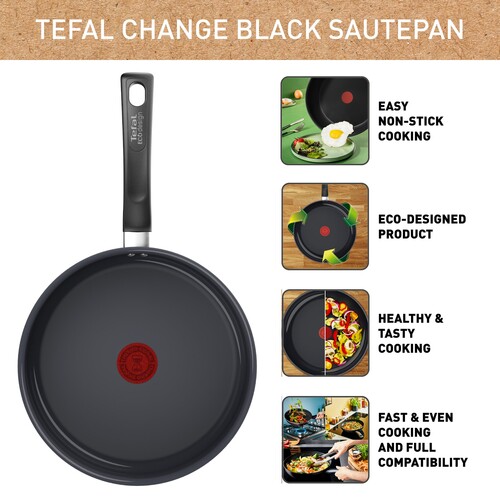 Change Traktörpanna 24 cm med lock Svart 