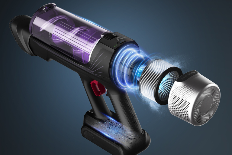 Kraftfull skaftdammsugare 