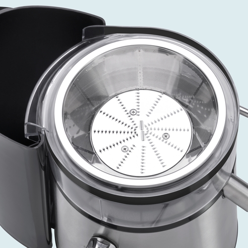 Kult X juicer, råsaftcentrifug 1,2 L med 2 nivåer, rostfritt stål 