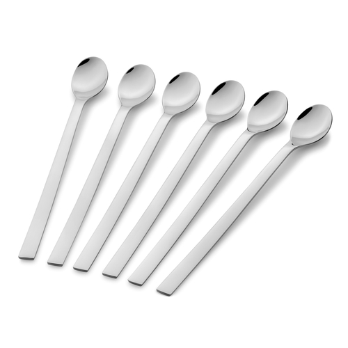 Nuova långa drink skedar- set 6 st/22 cm Rostfritt stål Cromargan® 