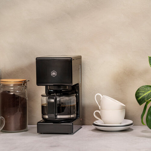 Coffee Box Liten Kaffebryggare Svart 6 koppar 