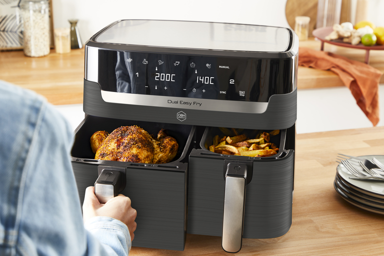 En air fryer designad för den moderna familjens behov