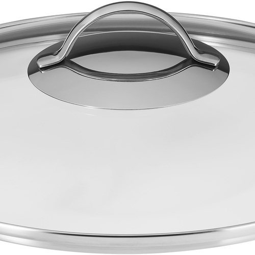 Traktörpanna 28 cm med Glaslock, Non-Stick Beläggning, Stålbotten 