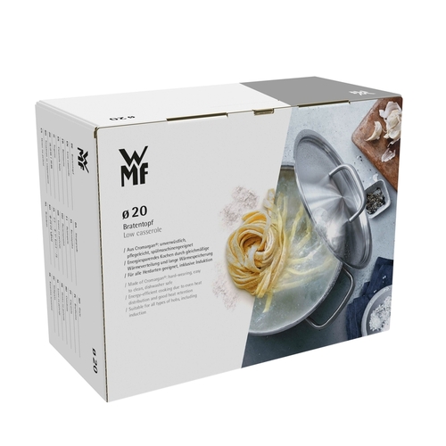 Diadem Plus gryta låg 20 cm /3 L m. Lock, Rostfritt stål Cromargan 