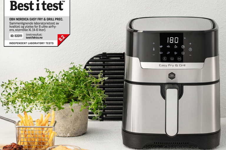 Easy Fry & Grill Precision+ 2in1 Air fryer Silver