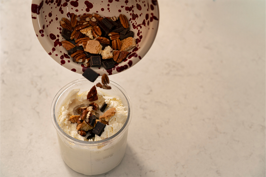 Mix-in program för enkel addering av toppings