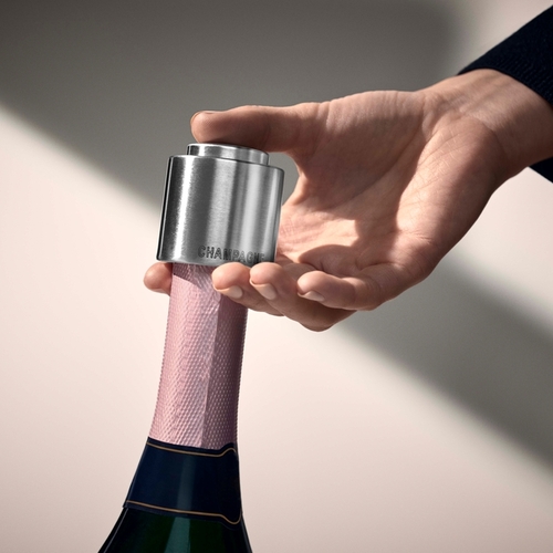 Clever & More  champagneförslutare i rostfritt stål  Cromargan® 