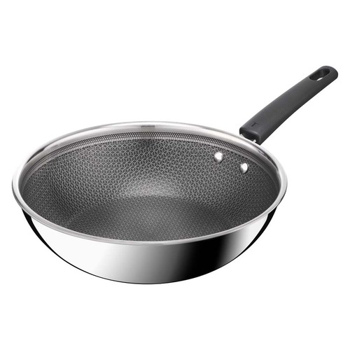 Emotion Plus Power SS Mesh Ptfe Wok pan 28 cm
