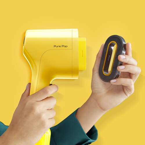 Pure Pop Steamer för kläder Gul