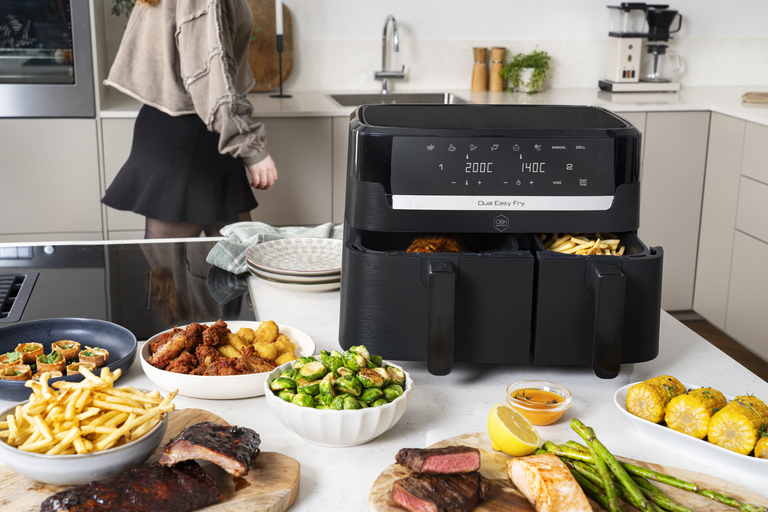 Air fryers i olika storlekar 