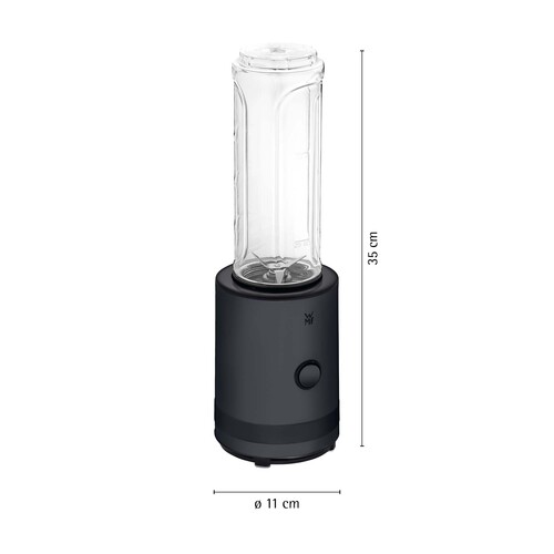 KitchenMinis smoothie-To-Go blender ,2 behållare, 300 W, svart 