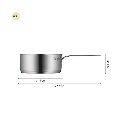 Mini kastrull 14 cm /0,9 L rostfritt stål 18/10 Cromargan® 