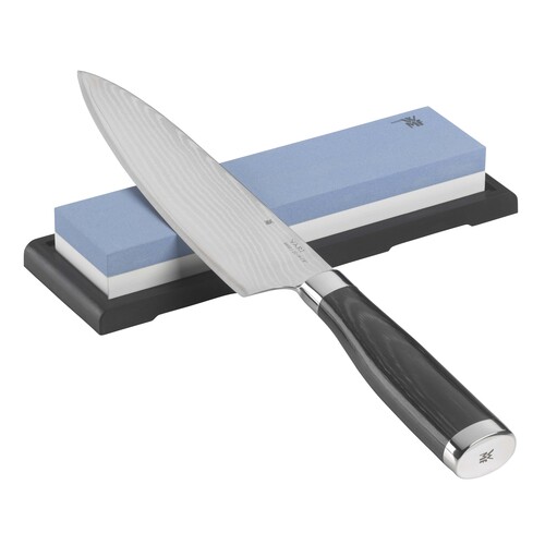 Slipsten- 2 sidor (grov/finkornig), för knivar med raka blad 