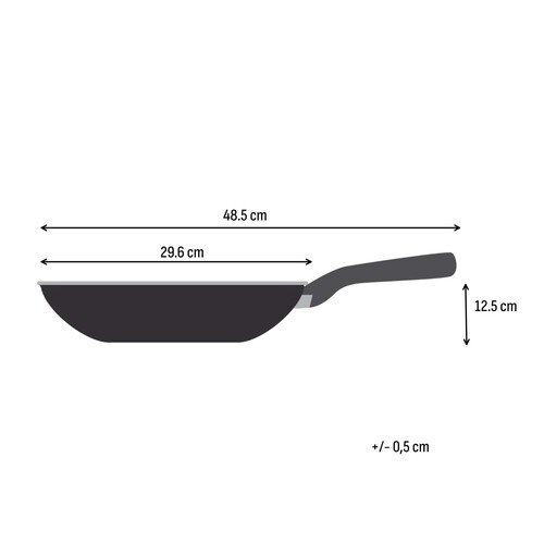 Emotion Plus SS Ceramic wokpanna 28 cm