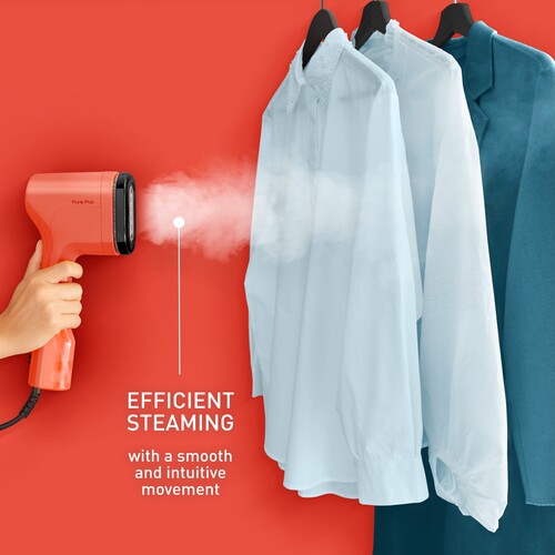 Pure Pop Steamer för kläder Korall