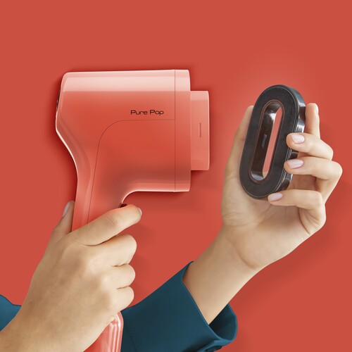 Pure Pop Steamer för kläder Korall