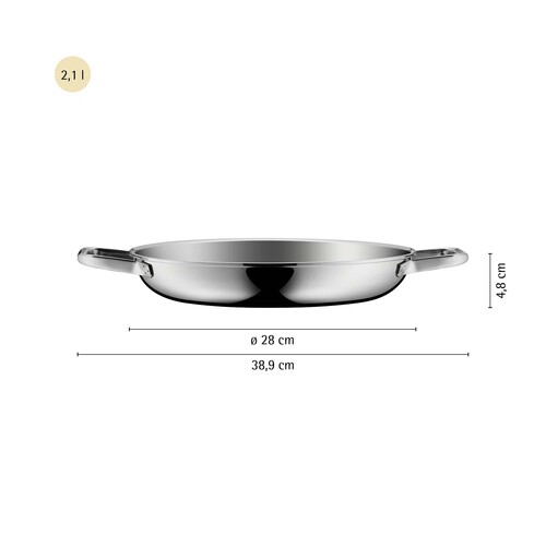 Profi Resist  ugnspanna 28 cm, Hybridbeläggning Non-Stick/ Stål 